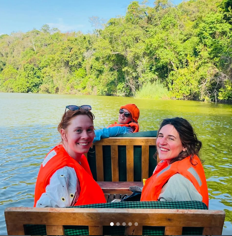 Guests enjoying a Lake Duluti boat experience